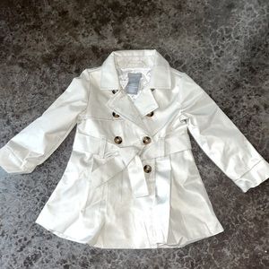 Tahari baby toddler tan trench coat
